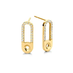 Fashion Melano Jewelry Melano Twisted Tedd CZ Oorbellen