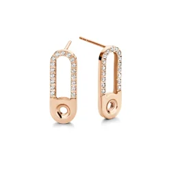 Fashion Melano Jewelry Melano Twisted Tedd CZ Oorbellen