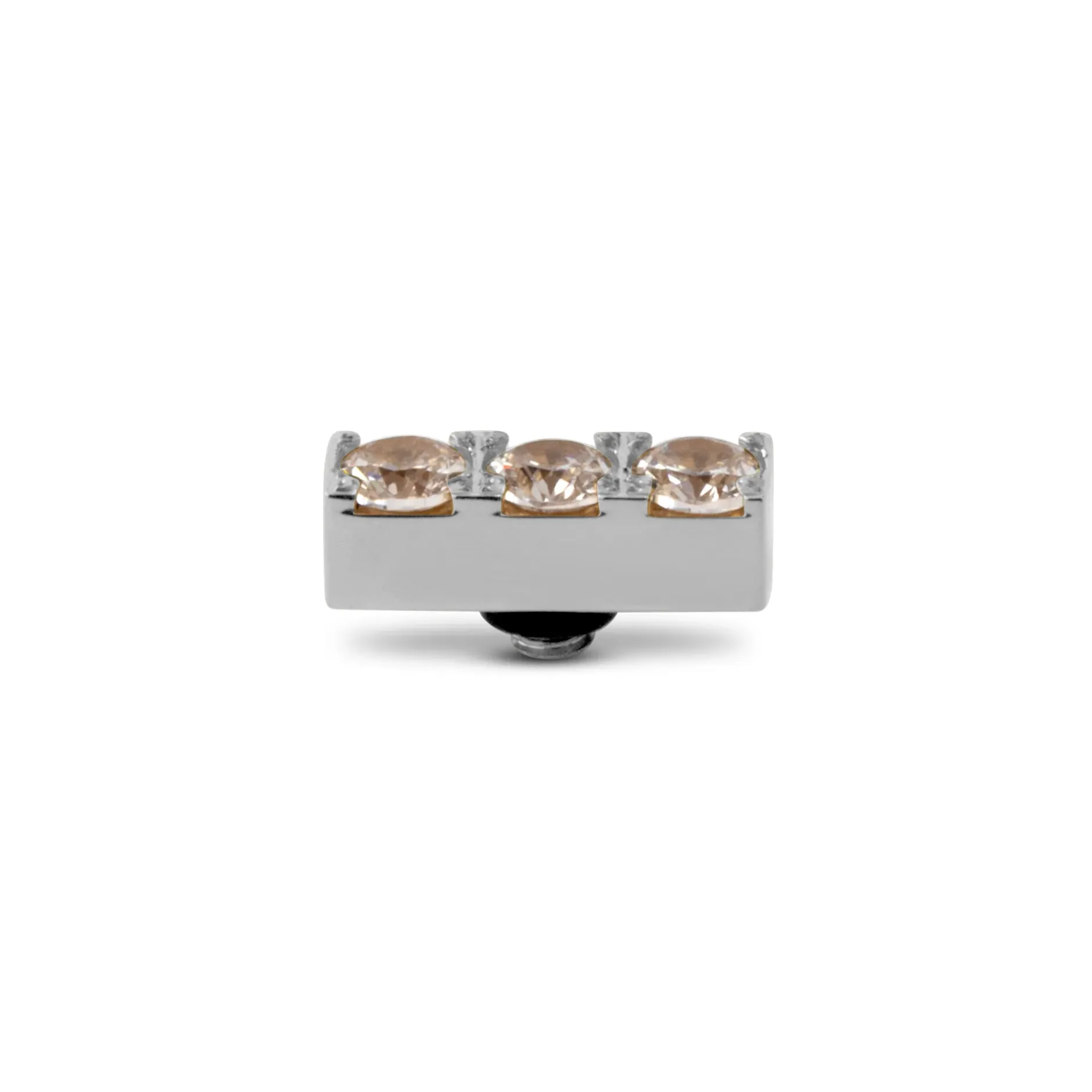 Clearance Melano Jewelry Melano Twisted Triple CZ Steentje