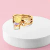 Outlet Melano Jewelry Melano Twisted Tropical Summer Ringen Set