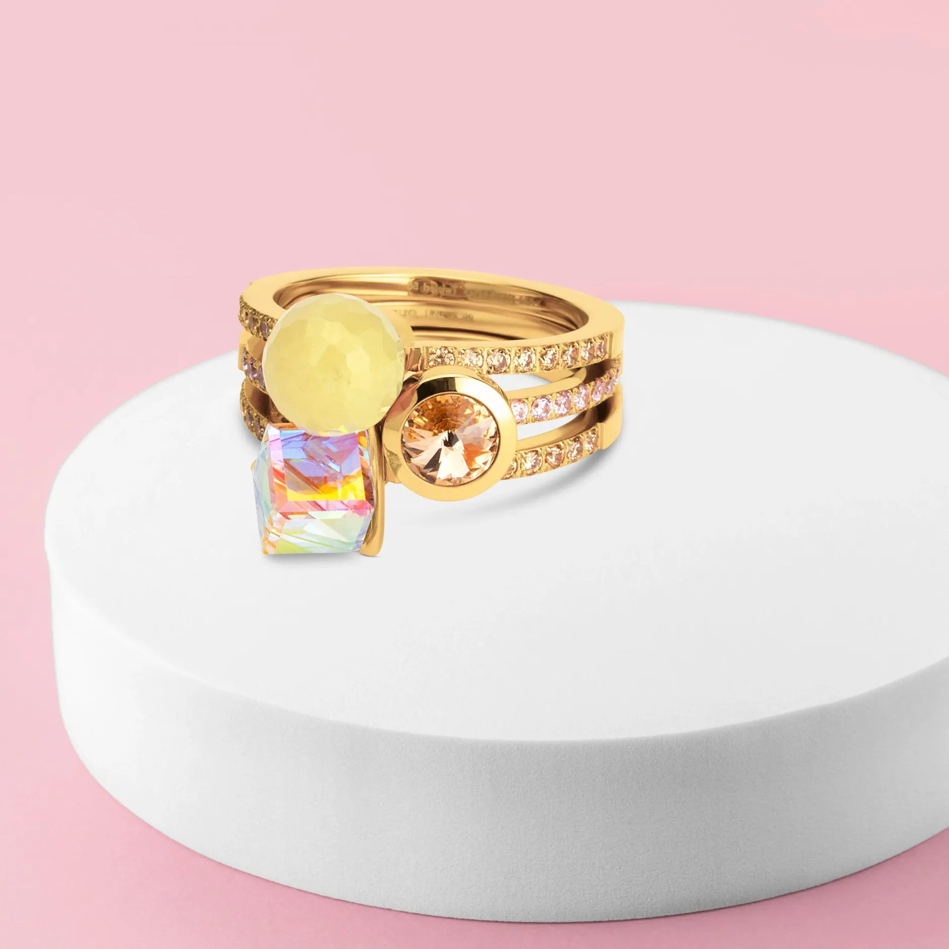 Outlet Melano Jewelry Melano Twisted Tropical Summer Ringen Set