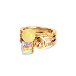 Outlet Melano Jewelry Melano Twisted Tropical Summer Ringen Set