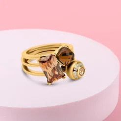 Online Melano Jewelry Melano Twisted Whole Lotta Donut Ringen Set |