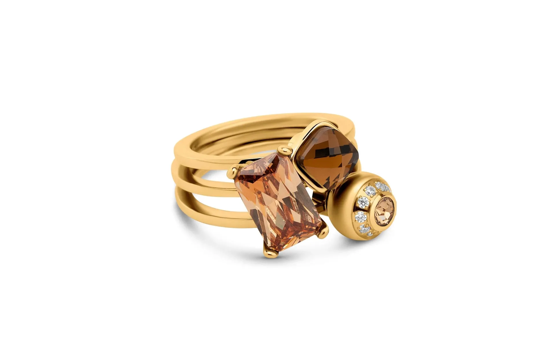 Online Melano Jewelry Melano Twisted Whole Lotta Donut Ringen Set |