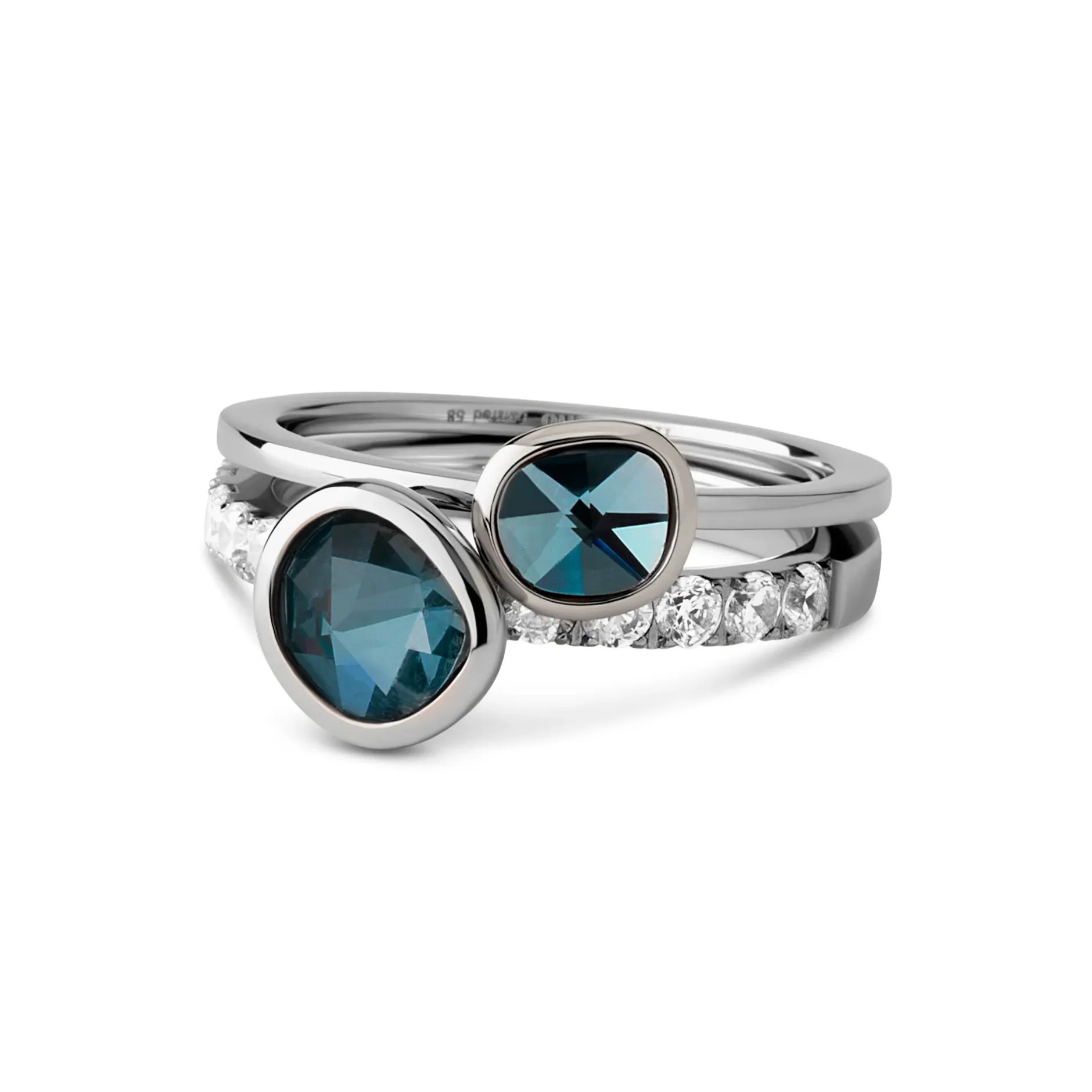 Fashion Melano Jewelry Melano Twisted Winter Wonderland Ringen Set