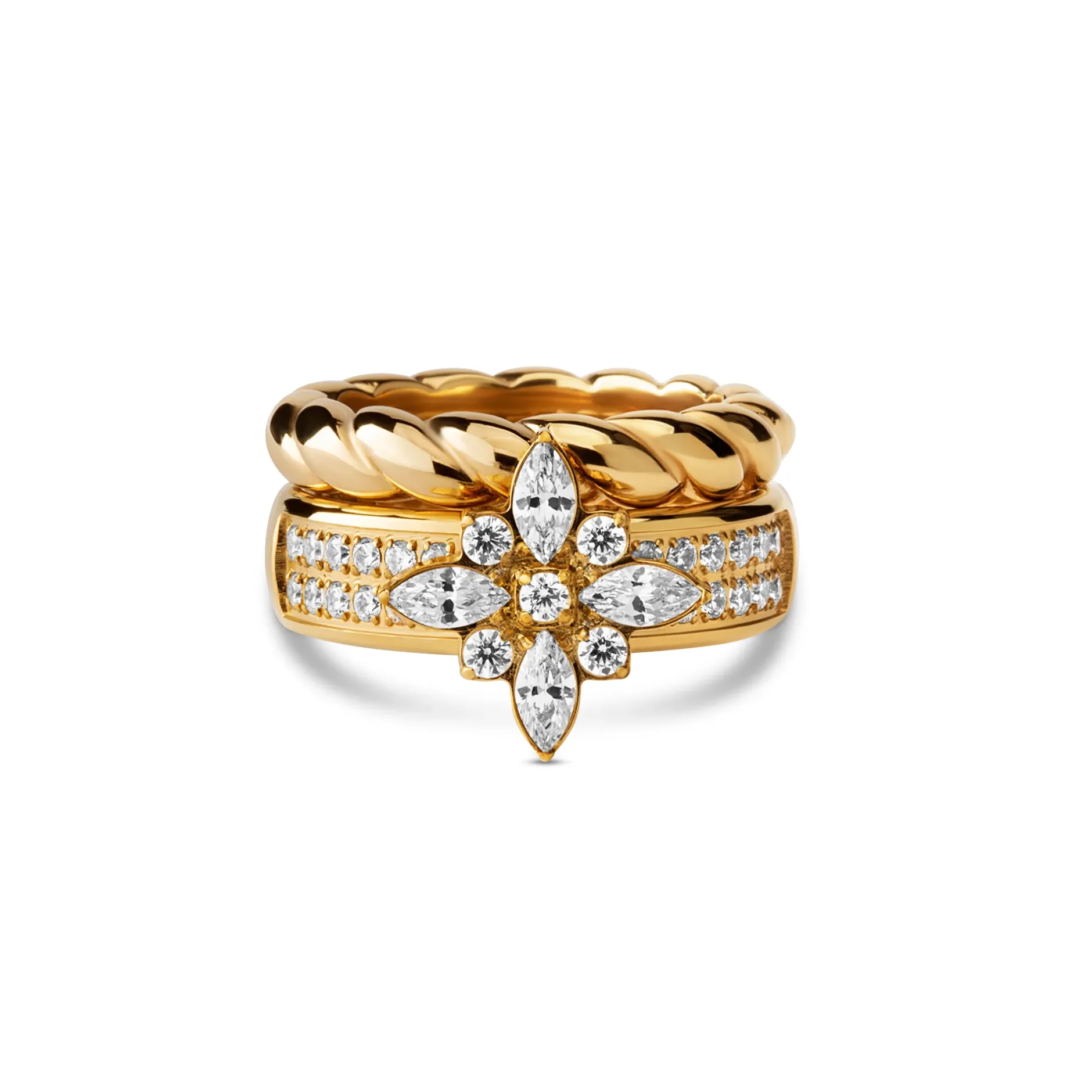 New Melano Jewelry Melano Vivid & Friends Gingerbread Glam Ringen Set