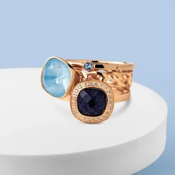 Outlet Melano Jewelry Melano Vivid & Twisted & Friends Arctic Frost Ringen Set