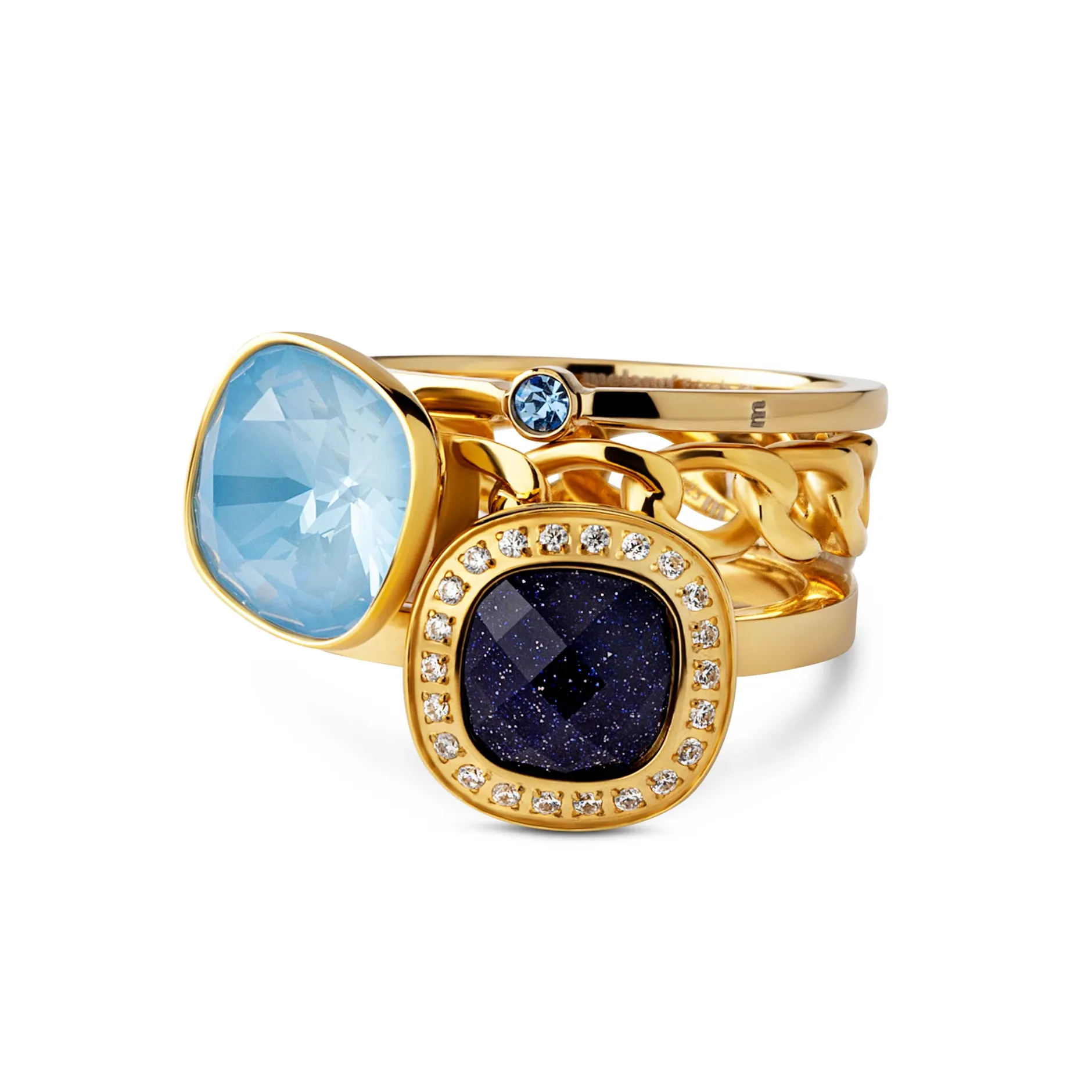 Outlet Melano Jewelry Melano Vivid & Twisted & Friends Arctic Frost Ringen Set