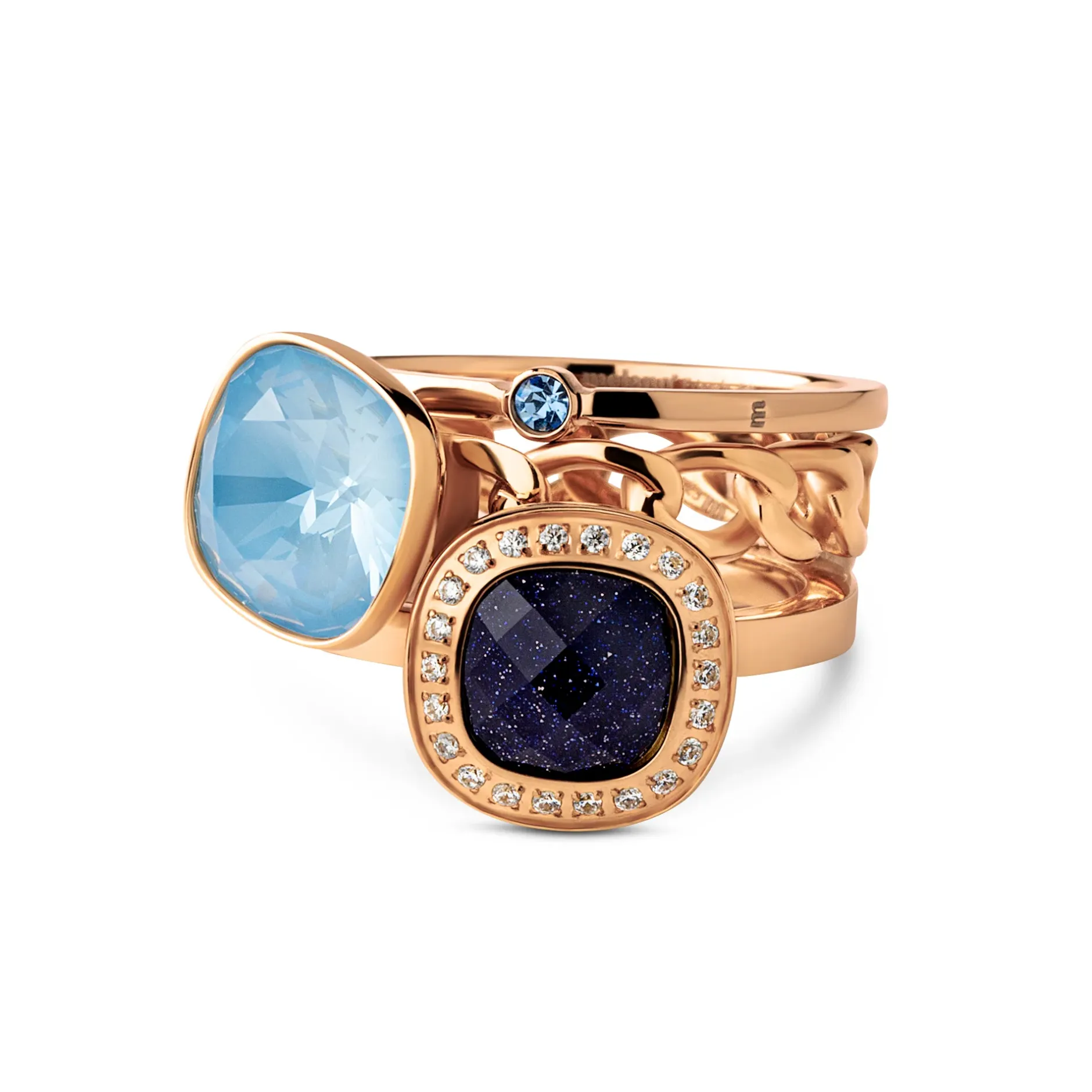 Outlet Melano Jewelry Melano Vivid & Twisted & Friends Arctic Frost Ringen Set