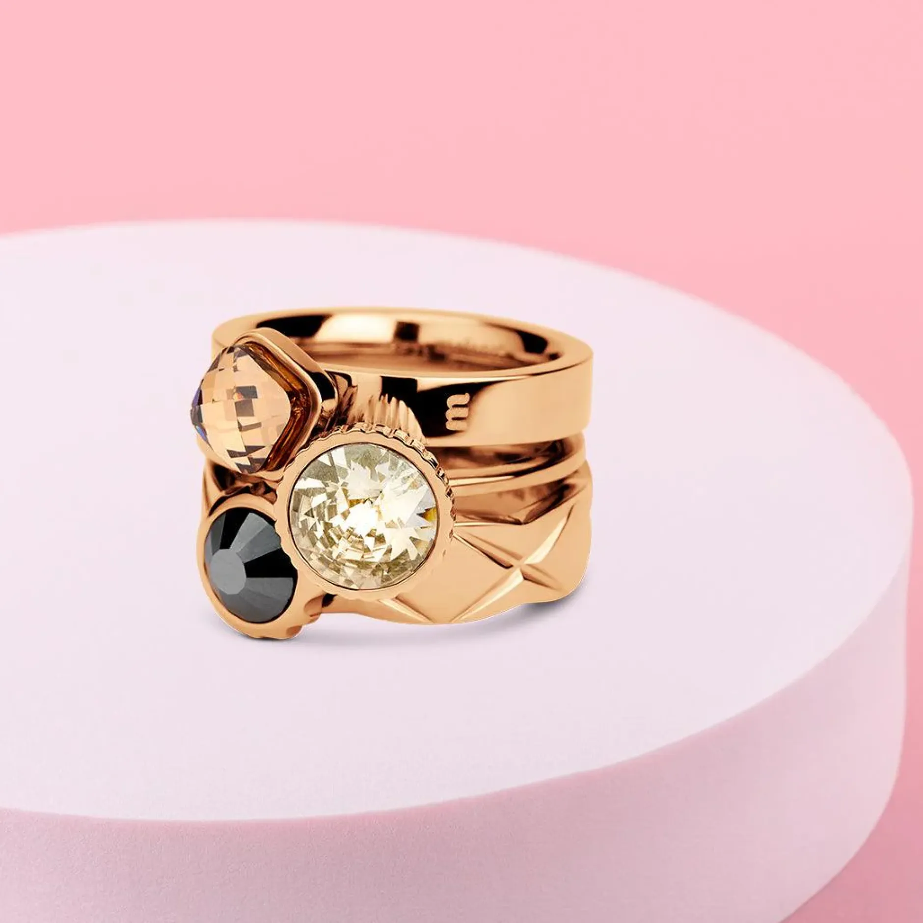 Sale Melano Jewelry Melano Vivid & Twisted Fancy Roll Ringen Set |