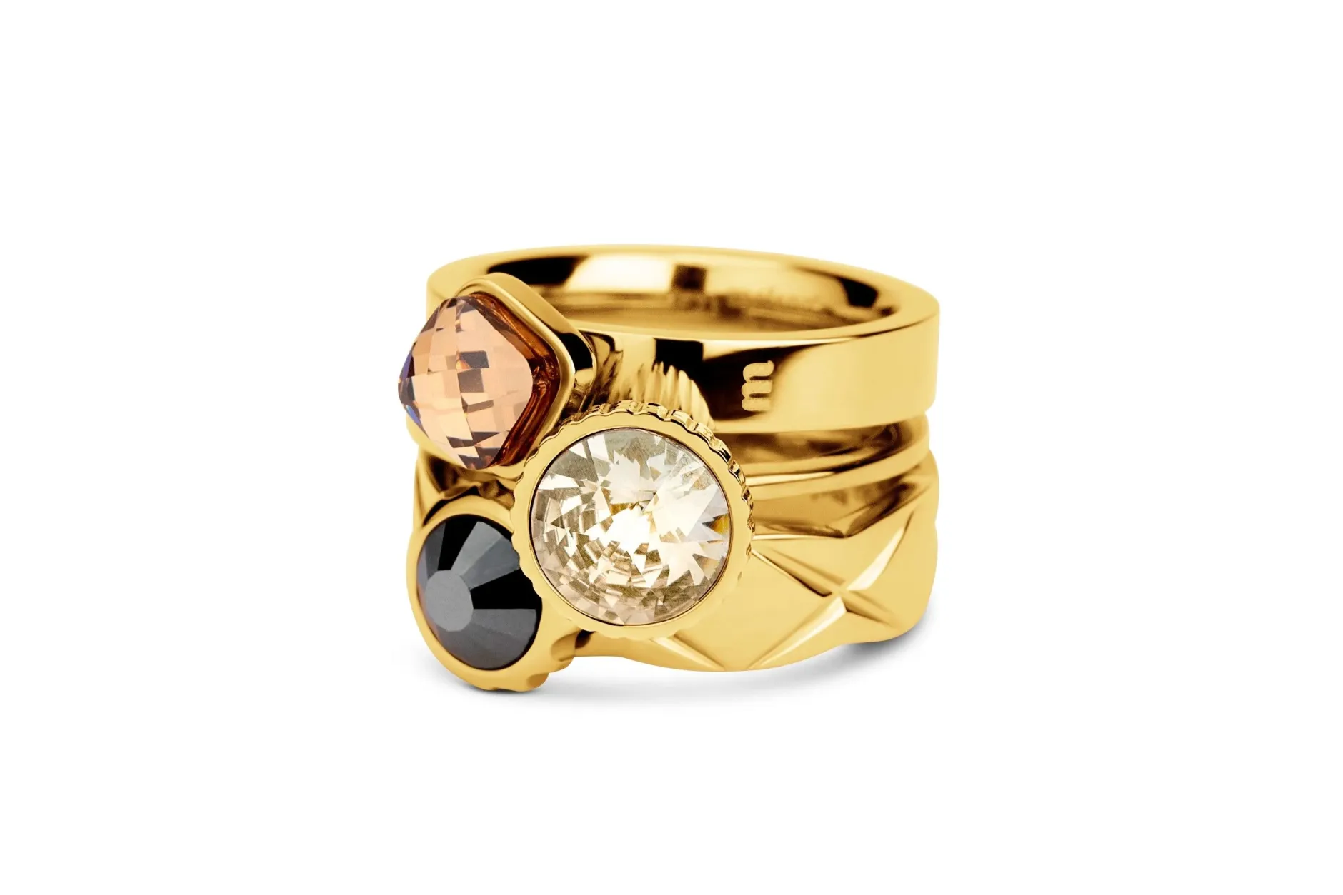 Sale Melano Jewelry Melano Vivid & Twisted Fancy Roll Ringen Set |