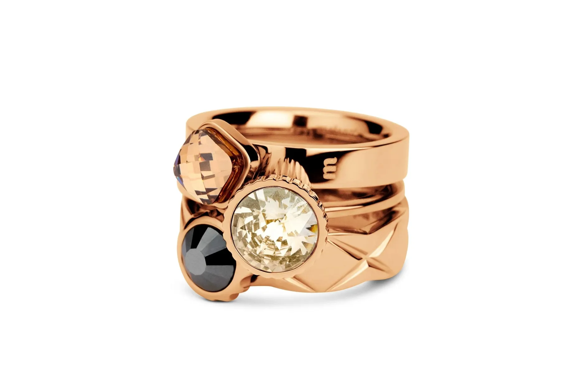Sale Melano Jewelry Melano Vivid & Twisted Fancy Roll Ringen Set |