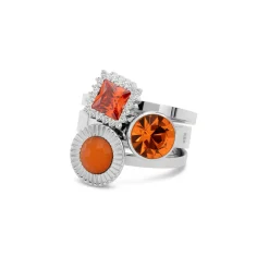 Fashion Melano Jewelry Melano Vivid & Twisted Sunrise Spark Ringen Set