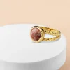 New Melano Jewelry Melano Vivid Crimson Leaves Ring Set