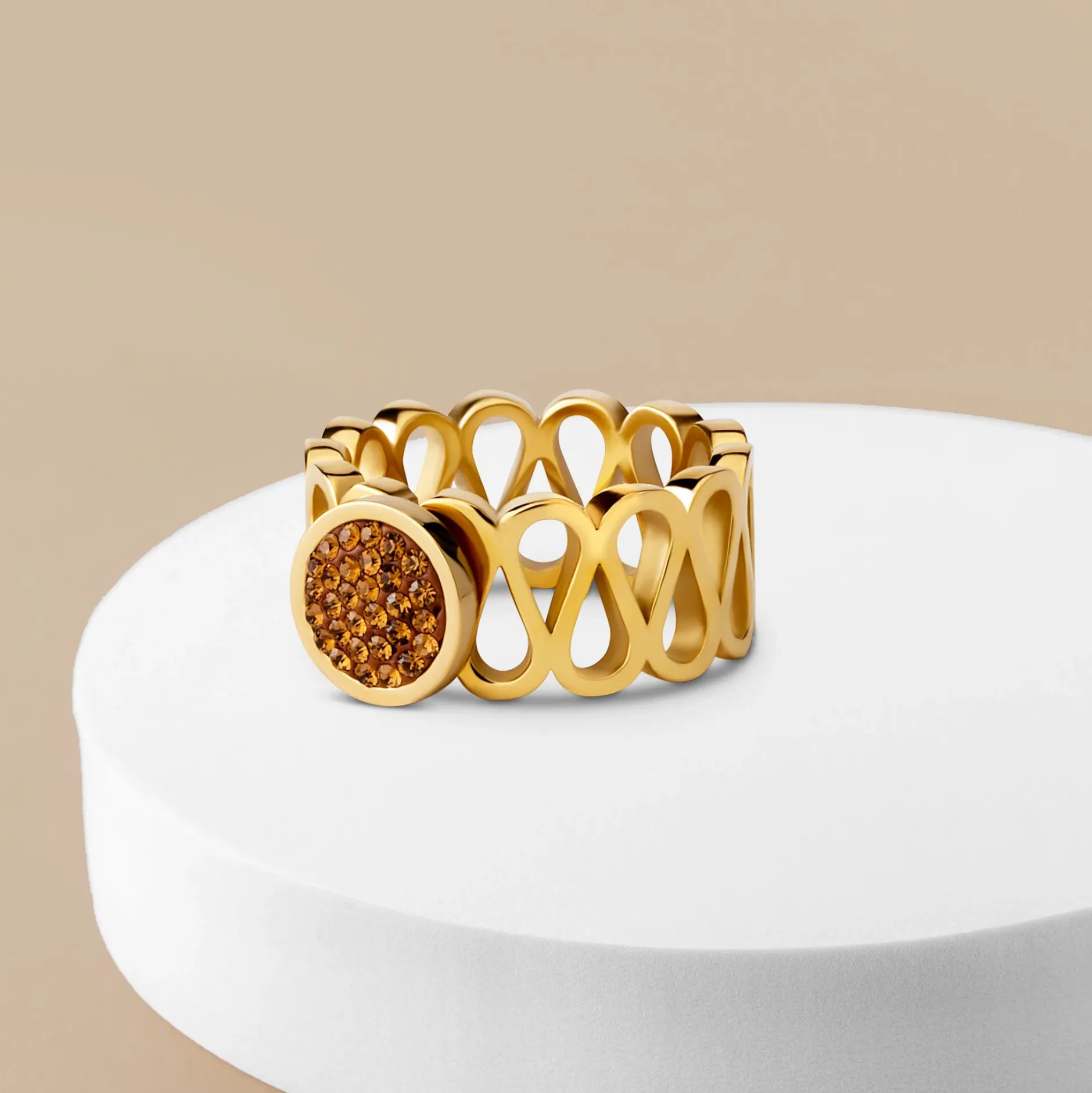 New Melano Jewelry Melano Vivid Pumpkin Spice Ring Set