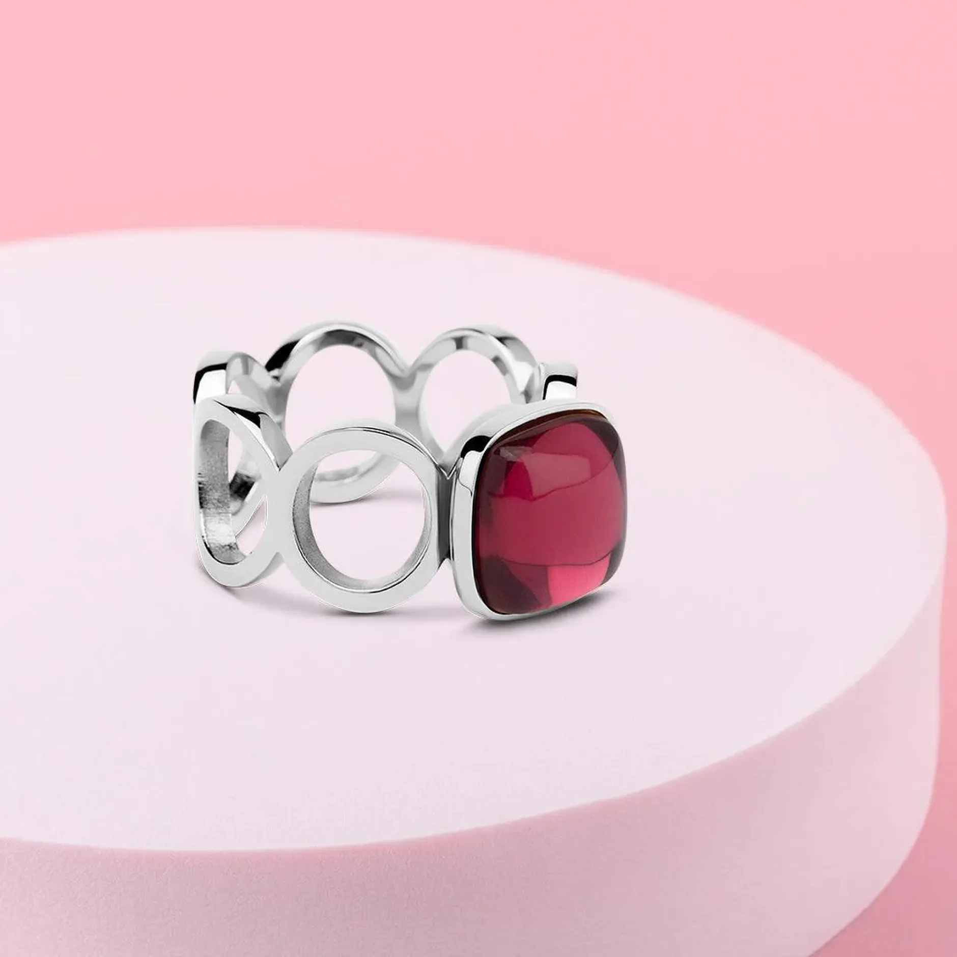 Fashion Melano Jewelry Melano Vivid Very Berry Ring Set |